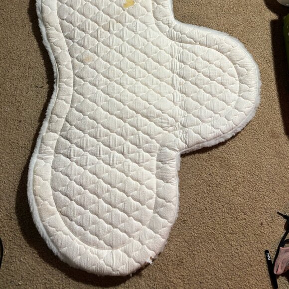 Wilker's Plain Hunter White Show Saddle Pad - 17" - Picture 4 of 5